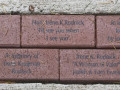 A close-up view of the bricks in Section 3.
