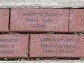 A close-up view of the bricks in Section 5.