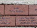 A close-up view of the bricks in Section 7.