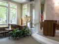 A view of the small area to the left of the bimah.