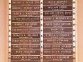 A close-up view of the 3rd plaque on the right wall of the sanctuary.